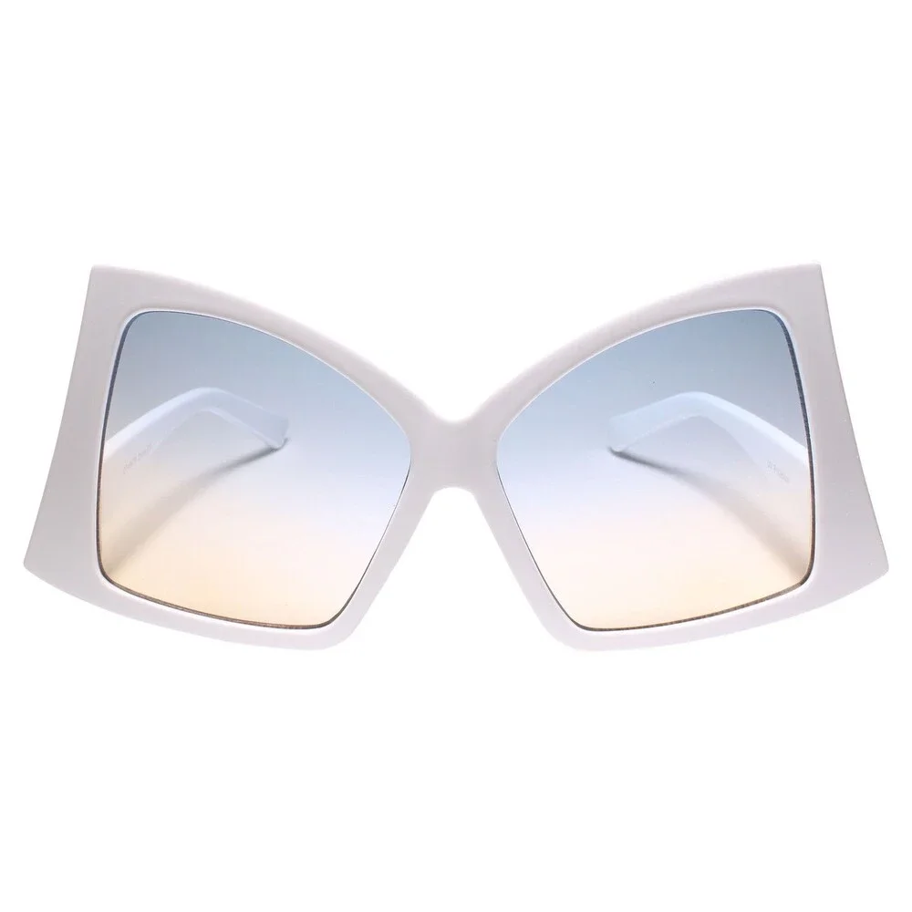 Gorgeous Elegant Fancy Upscale Fashionable Oversized Womens White Sunglasses
